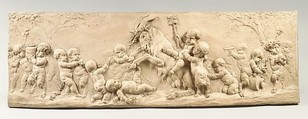 Children and Satyr Children Sporting with a Goat, Clodion (Claude Michel) (French, Nancy 1738–1814 Paris), Terracotta, French, Paris