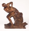 Woman Seated in Chair Wiping her Left Side, Edgar Degas  French, Bronze, French