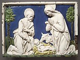 Nativity, Andrea della Robbia  Italian, Glazed terracotta, Italian, Florence