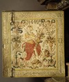 Cabinet, Style of Hugues Sambin (French, Gray ca. 1520–1601 Dijon), Carved, painted, and gilded walnut, French
