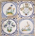 Tile, Delftware (tin-glazed earthenware), Dutch