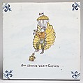 Tile, Georges Martel, Faience, French, Desvres