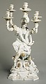 Five-light candelabrum, Meissen Manufactory (German, 1710–present), Hard-paste porcelain, German, Meissen