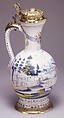 Krüg, Faience (tin-glazed earthenware); silver gilt, German, Frankfurt