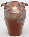 Vase, Karl F.C. Hansen-Reistrup, Glazed earthenware, Danish, Naestved