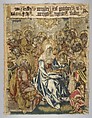Pentecost from a set of The Passion, Design based on a woodcut by Hans Schäufelein (German, Nuremberg ca. 1480–ca. 1540 Nördlingen), Wool, silk, metal thread (20 warp threads per inch, 8 per cm.), German, Alsace, possibly Strasbourg