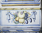 Stove, Attributed to the pottery of David II Pfau (1644–1702), Faience (tin-glazed earthenware), Swiss, Winterthur