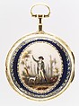 Watch, Gold, painted enamel, French or Swiss
