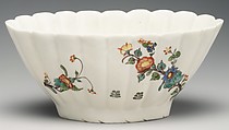 Dish, Chantilly (French), Tin-glazed soft-paste porcelain, French, Chantilly