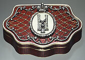 Snuffbox, Gold, enamel, diamonds, Russian, St. Petersburg