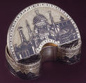 Box, Silver, niello work, gilt lined, Russian, Moscow