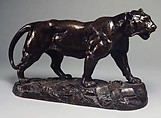 Walking Tiger (Un tigre qui marche), Antoine-Louis Barye  French, Bronze, wood base, French
