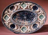 Dish, Bernard Palissy French, Lead-glazed earthenware, French