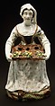 Flower Seller, Chantilly French, Tin-glazed soft-paste porcelain, French, Chantilly