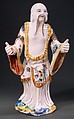 Figure of a standing Chinese man, Villeroy (French, 1734/37–1748), Soft-paste porcelain, French, Villeroy