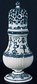 Sugar sifter, Laufier-Ouéry, Faience (tin-glazed earthenware), French, Moustiers