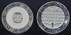 Plate, Faience (tin-glazed earthenware), French, Rouen