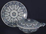 Tray, Faience (tin-glazed earthenware), French, Rouen