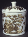 Toilet jar, Saint-Cloud factory French, Soft-paste porcelain, French, possibly Saint-Cloud