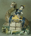 Inkstand, Faience (tin-glazed earthenware), French, Sceaux
