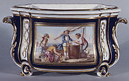 Flower vase (cuvette à fleurs courteille), Sèvres Manufactory (French, 1740–present), Soft-paste porcelain, French, Sèvres