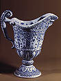 Ewer, Faience (tin-glazed earthenware), French, Rouen