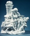 The Flute Lesson, Vincennes Manufactory French, Soft-paste porcelain, French, Vincennes