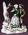 Hunting Couple, Fulda Pottery and Porcelain Manufactory German, Hard-paste porcelain, German, Fulda