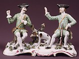 Hunters with Hounds, Höchst Manufactory  German, Hard-paste porcelain, German, Höchst