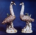 Bittern (one of a pair), Meissen Manufactory (German, 1710–present), Hard-paste porcelain, German, Meissen