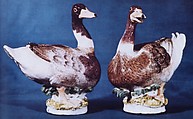 Mallard duck (one of a pair), Meissen Manufactory  German, Hard-paste porcelain, German, Meissen