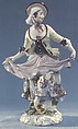 Dancing girl, Meissen Manufactory German, Hard-paste porcelain, German, Meissen