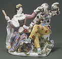 Hanswurst and Columbine, Meissen Manufactory  German, Hard-paste porcelain, German, Meissen