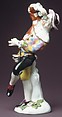Harlequin with pince-nez, Meissen Manufactory  German, Hard-paste porcelain, German, Meissen