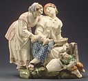 Couple with Child, Real Fabrica de Buen Retiro Spanish, Soft-paste porcelain, Spanish, Madrid (Buen Retiro)