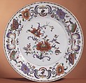 Dish, Hard-paste porcelain, Chinese, for European, probably French, market