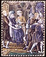 Pilate Washing His Hands (one of a series), Painted enamel on copper, partly gilt, French