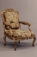 Armchair seat, Beauvais, Wool and silk, French, Beauvais