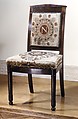 Chair (one of a pair), Tapestry upholstery by Beauvais, Mahogany, tapestry, French