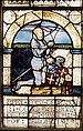 Hesse de Linange as donor (one of a set of four), Colored, stained, and enameled glass, French, Lorraine