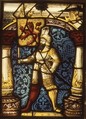 Ensign with flag, Stained glass, Swiss