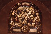 The Raising of the Cross, Painted by Franz Fallenter (Freiburg im Breisgau ca. 1550–ca. 1616 Lucerne), Stained glass, Swiss, Lucerne