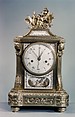 Clock, Porcelain plaques by Sèvres Manufactory (French, 1740–present), Gilt bronze, porcelain, enamel, brass, steel, French