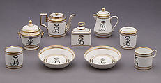 Sugar bowl with cover (part of a traveling tea service), Dihl et Guérhard (French, 1781–ca. 1824) (Manufacture de Monsieur Le Duc d’Angoulême, until 1789), Hard-paste porcelain, French, Paris