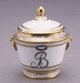 Sugar bowl with cover (part of a traveling tea service), Dihl et Guérhard (French, 1781–ca. 1824) (Manufacture de Monsieur Le Duc d’Angoulême, until 1789), Hard-paste porcelain, French, Paris