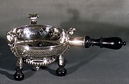 Brazier (one of a pair), L.B., Silver, ebony, French, Provincial