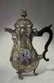 Cream jug (part of a set), Johan Henrik Blom (Finnish, master 1766, died 1805), Silver, parcel gilt, enamel, wood, Russian, St. Petersburg