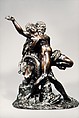 Neptune and Caenis, Based on an engraving by Johann Sadeler I (Netherlandish, Brussels 1550–1600/1601 Venice), Bronze, with dark brown lacquer patina, probably Netherlandish