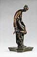 Bather, Barthélemy Prieur French, Bronze, with medium brown patina, and remains of dark brown lacquer, French