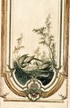 Door panel, Manner of Jean-Baptiste Oudry (French, Paris 1686–1755 Beauvais), Oak, painted and gilded, French